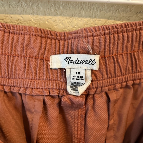 Madewell The Neale Dried Rose Drapeweave Pants Size 10 - Picture 9 of 10